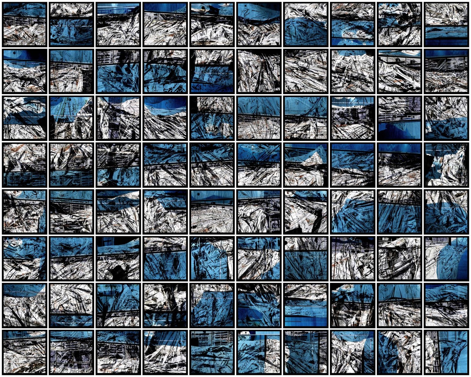 (1415-0900-80), Ocean Blue Composition, 2018