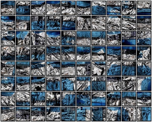 (1415-0900-80), Ocean Blue Composition, 2018